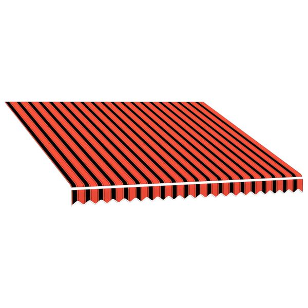 vidaXL Markisenbespannung Canvas Orange & Braun 3x2,5 m