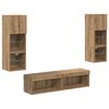 vidaXL TV-Wandm&ouml;bel 6 pcs Artisan-Eiche Holzwerkstoff