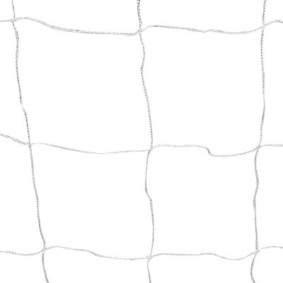 vidaXL Fußballtor mit Netz 182x61x122 cm Stahl Weiß