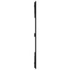 vidaXL Wand-Kopfteil Schwarz 204x3x110 cm Massivholz Kiefer