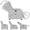 vidaXL Massagesessel Wolkengrau Stoff
