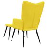 vidaXL Relaxsessel mit Hocker Senfgelb Stoff