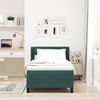 vidaXL Boxspringbett mit Matratze Dunkelgr&uuml;n 200 x 90 cm Samt