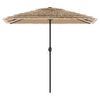 vidaXL Sonnenschirm mit Stahlmast Braun 248x248x248 cm