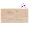 vidaXL Tischplatten 2 Stk. 70x35x1,7 cm Rechteckig Massivholz Kiefer