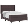 vidaXL Boxspringbett mit Matratze Dunkelbraun 160 x 200 cm Stoff