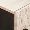 vidaXL Nachttisch mit Schubladen Wei&szlig; 50 x 33 x 60 cm Massivholz Mango