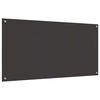 vidaXL K&uuml;chenr&uuml;ckwand 2 pcs Dunkelgrau 120 x 60 cm Geh&auml;rtetes Glas