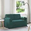 vidaXL Sofa 120cm Dunkelgr&uuml;n Metall