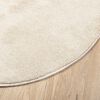 vidaXL Teppich OVIEDO Kurzflor Beige &Oslash; 240 cm