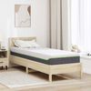 vidaXL Matratze Wei&szlig; und Grau 70 x 200 cm Jacquard-Stoff