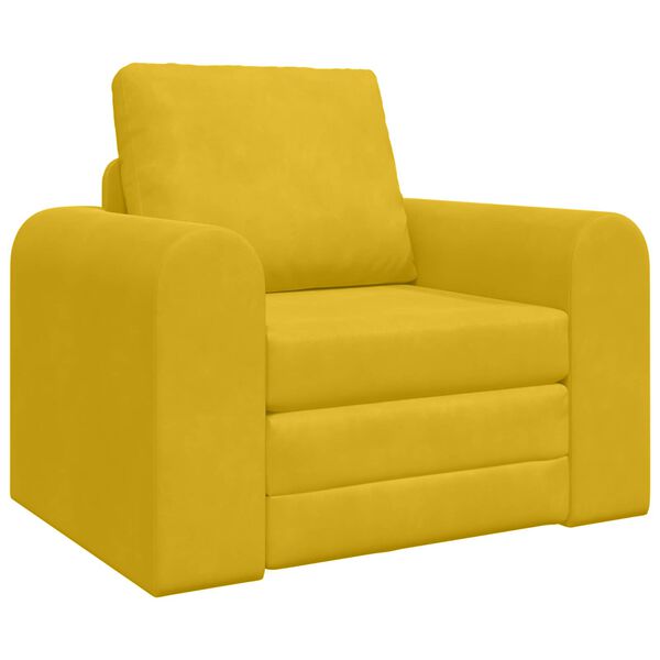 vidaXL Schlafsofa Gelb 98 x 71 x 83 cm Samt