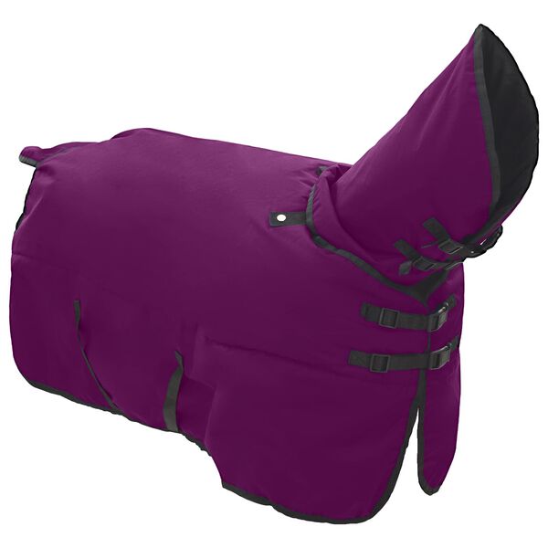 vidaXL Pferdedecke Dunkelgr&uuml;n und Schwarz 105 cm Polyester