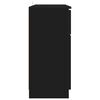 vidaXL Sideboard mit Schubladen Schwarz 100 x 30 x 65,6 Holzwerkstoff