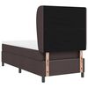 vidaXL Boxspringbett mit Matratze Dunkelbraun 100 x 200 cm Stoff