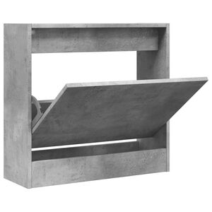 vidaXL Schuhschrank Betongrau 60x21x57 cm Holzwerkstoff