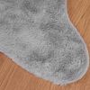 vidaXL Kunstfell Hasen Teppich Olite Grau 50 x 80 cm Polyester