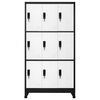 vidaXL Schlie&szlig;fachschrank Anthrazit und Wei&szlig; 90x45x180 cm Stahl