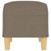 vidaXL Sitzbank Taupe 70x35x41 cm Stoff