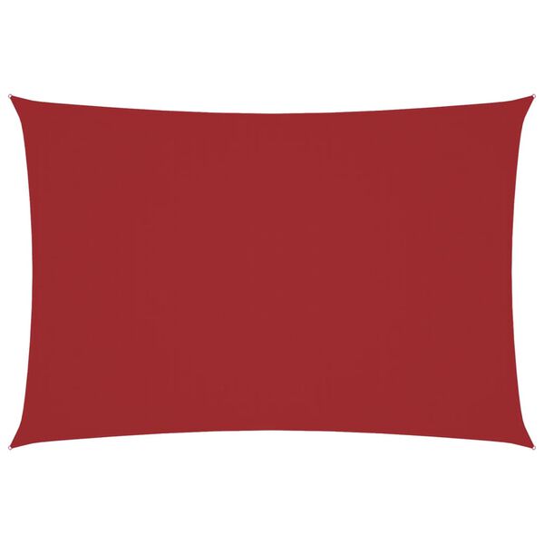 vidaXL Sonnensegel Oxford-Gewebe Rechteckig 3x6 m Rot