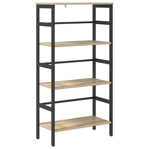 vidaXL B&uuml;cherregal 3 Ebenen 60 x 29,5 x 115 cm Holzwerkstoff