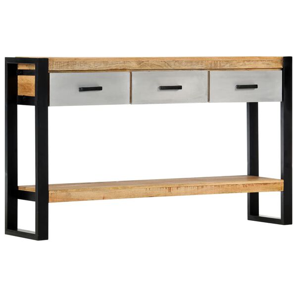 vidaXL Konsolentisch 130x30x76 cm Massivholz Mango