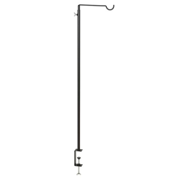 H&S Collection Tischhaken mit Klemme 20x90 cm Schwarz