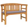 vidaXL Rosenbank Natur 114 x 46 x 82,5 cm Massivholz Akazie