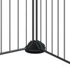 vidaXL 36-tlg. Haustierkäfig mit Tür Schwarz 35x35 cm Stahl