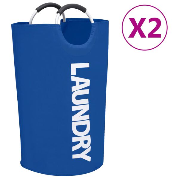 vidaXL W&auml;schesortierer 2 Stk. Blau