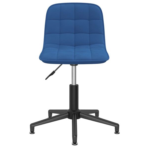 vidaXL Esszimmerstuhl Drehbar Blau Samt