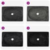 vidaXL Waschbecken Schwarz 50x35x10 cm Marmor
