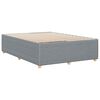 vidaXL Bettgestell ohne Matratze Hellgrau 140x200 cm Stoff
