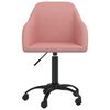 vidaXL Esszimmerst&uuml;hle 2 Stk. Drehbar Rosa Samt