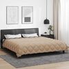 vidaXL Winterbettdecke Anthrazit und Taupe 220 x 200 cm Mikrofaser