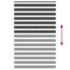 vidaXL Doppelrollo Schwarz 150x230 cm Stoffbreite 145,9 cm Polyester