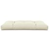 vidaXL Palettenkissen Creme 120x80x12 cm Stoff