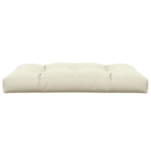 vidaXL Palettenkissen Creme 120x80x12 cm Stoff