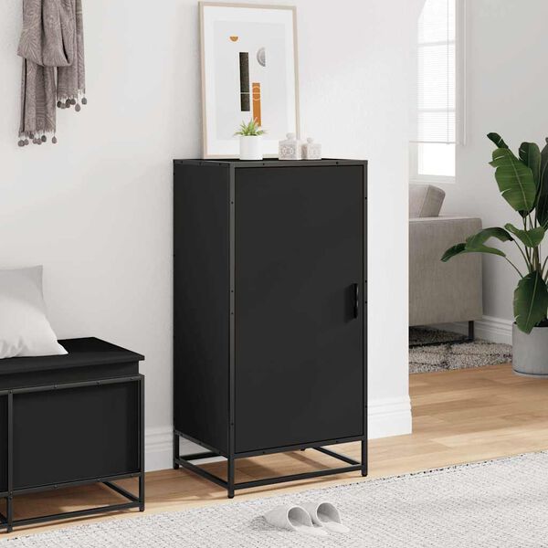 vidaXL Schuhregal Schwarz 48x38x97,5 cm Holzwerkstoff