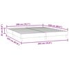 vidaXL Boxspringbett ohne Matratze Schwarz 200x220 cm Samt
