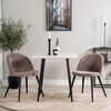 Venture Home Esszimmerst&uuml;hle 2 Stk. Velvet Kord Schwarz und Altrosa