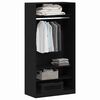 vidaXL Kleiderschrank Schwarz Eichen-Optik 100 x 50 x 200 cm