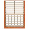 vidaXL Bettrahmen Wachsbraun 120 x 190 cm Massives Kiefernholz
