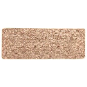 vidaXL Teppichl&auml;ufer MARSA Gelb 100 x 250 cm Polyester und PVC