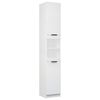 vidaXL Badschrank Wei&szlig; 32x34x188,5 cm Holzwerkstoff