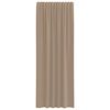 vidaXL Voile Vorh&auml;nge mit Schlaufen 2 Stk. Hellbraun 140x260 cm