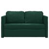 vidaXL Bodensofa mit Schlaffunktion Dunkelgr&uuml;n 122x204x55 cm Samt