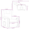 vidaXL Relaxsessel mit Aufstehhilfe Taupe Stoff