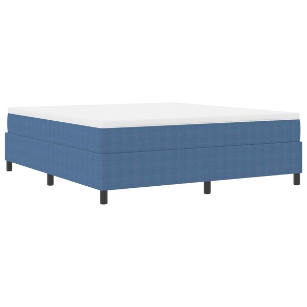 vidaXL Plattformbettgestell Blau 180 x 200 cm Stoff