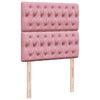 vidaXL Ottoman-Bett mit Matratzen Rosa 100x200 cm Samt
